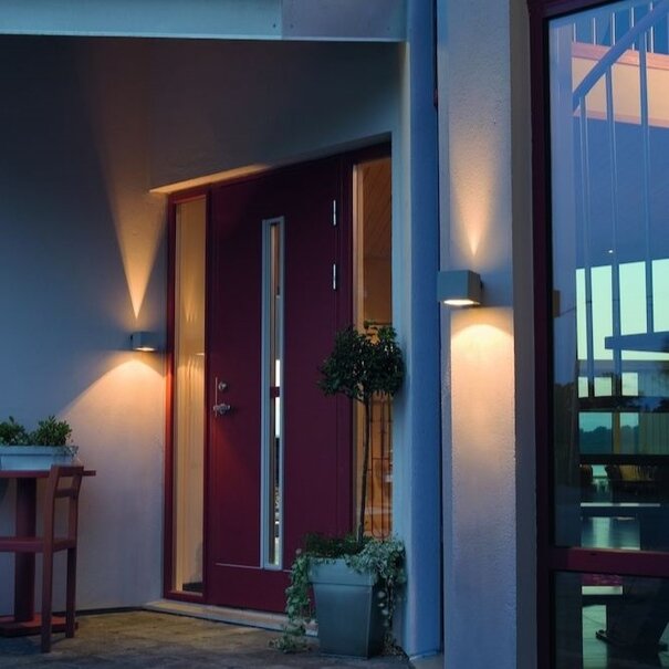 Konstsmide Moderne buiten wandlamp Modena 1-lichts 10 cm wit