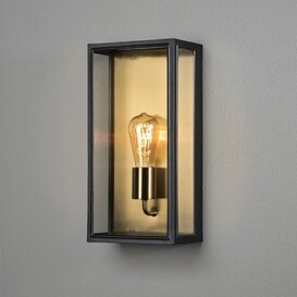 Buiten wandlamp Carpi zwart brons 40 cm