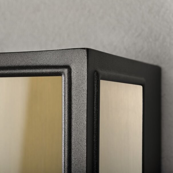 Konstsmide Moderne buiten wandlamp Carpi 30 cm zwart brons