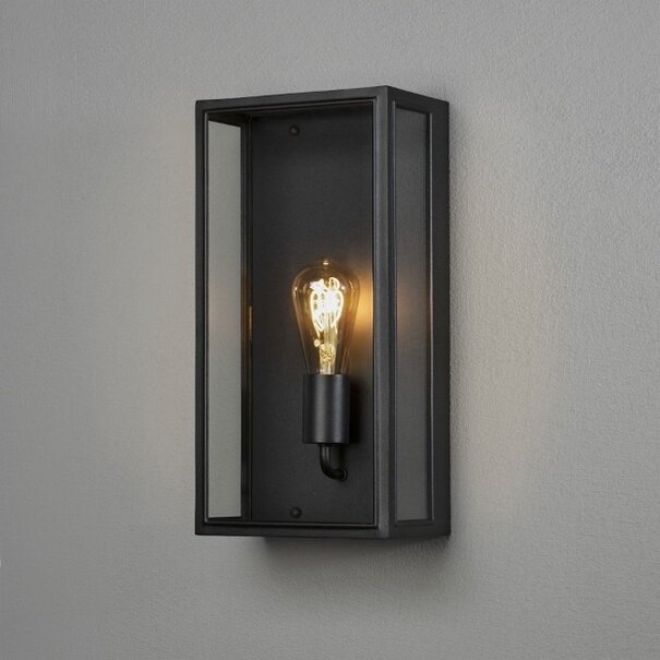 Konstsmide Moderne buiten wandlamp Carpi 40 cm zwart