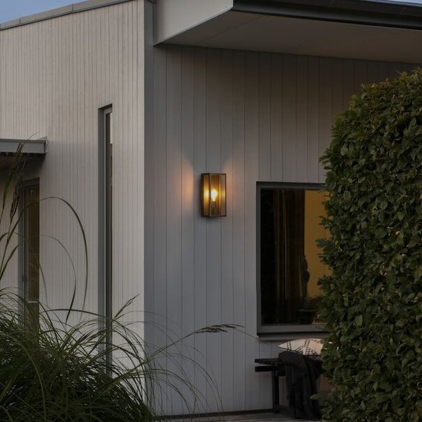 Konstsmide Moderne buiten wandlamp Carpi 40 cm zwart