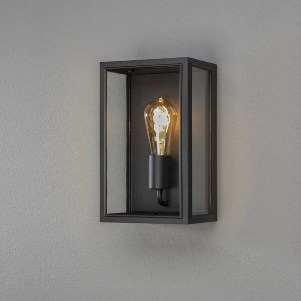 Konstsmide Moderne buiten wandlamp Carpi 30 cm zwart