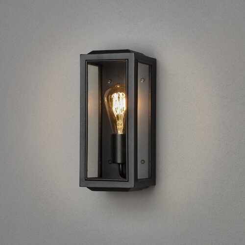 Moderne buiten wandlamp Carpi 18 cm zwart