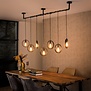 Industriële  - Hanglamp - Charcoal - 7 Lichts - Spark