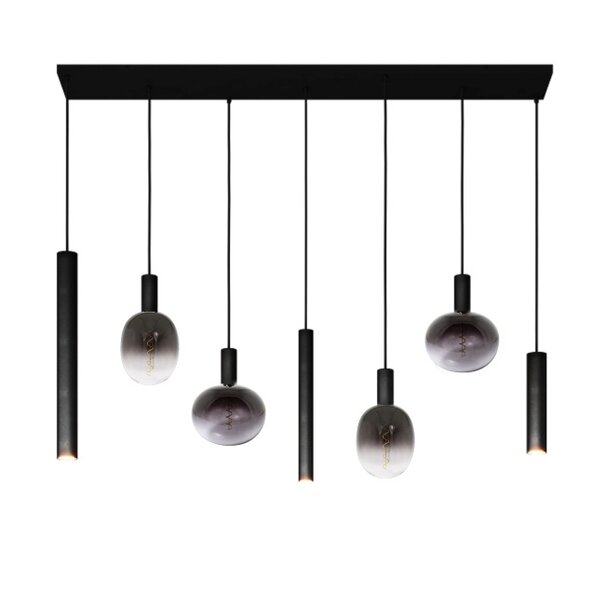 Ztahl Moderne - Hanglamp - Zwart - 7 lichts - Riva