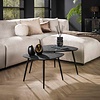 BelaLuz Moderne Industriële salontafel Vela 2 set zwart