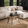 BelaLuz Industriële salontafel Cleo 2 set Organisch zwart brons