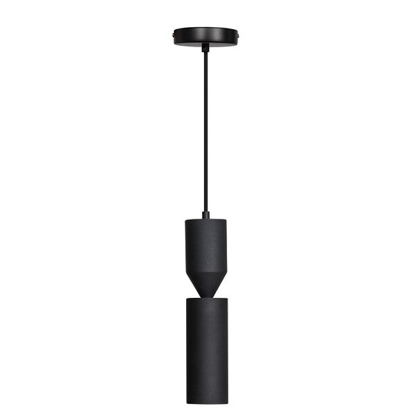 ETH Moderne hanglamp Pencil 2-lichts mat zwart