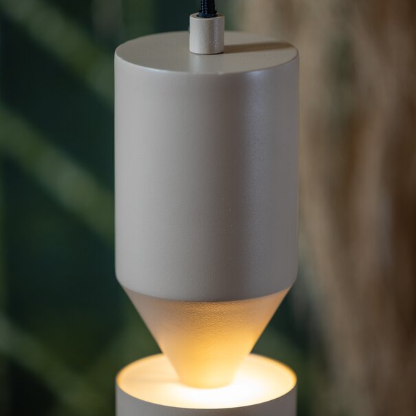 ETH Moderne hanglamp Pencil 2-lichts mat zand