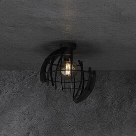 Plafondlamp Terra Ø35 cm zwart