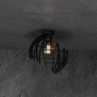Plafondlamp Terra Ø35 cm zwart