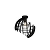 Ztahl Industriële Design plafondlamp Terra 1-lichts zwart