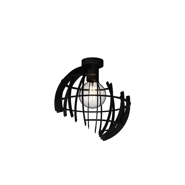 Ztahl Industriële Design plafondlamp Terra 1-lichts zwart