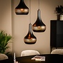 Moderne - Industriële - Hanglamp - Zwart - Goud - Canna