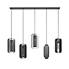 BelaLuz Industriële hanglamp Echo 5-lichts charcoal