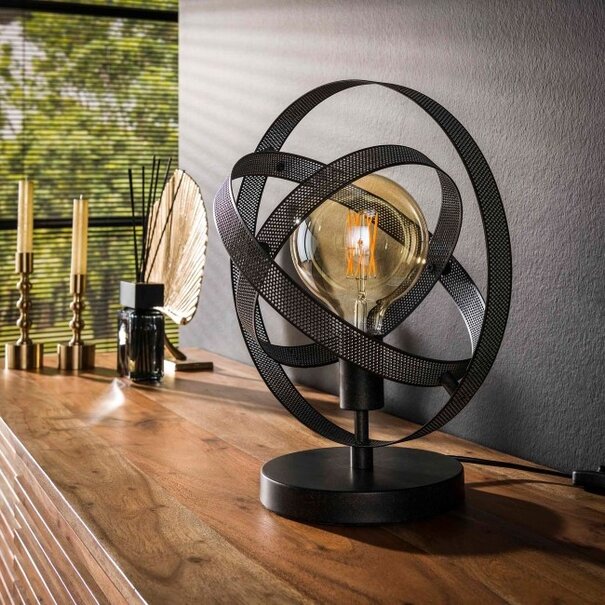 BelaLuz Industriële tafellamp Cosmo 1-lichts charcoal