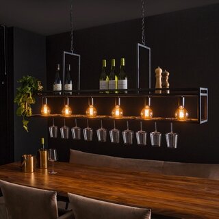 Hanglamp Baro 6-lichts charcoal