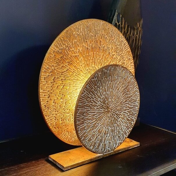 BelaLuz Industriële Moderne tafellamp Altin 1-lichts goud