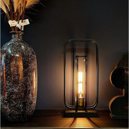 Moderne tafellamp Arch 1-lichts zwart