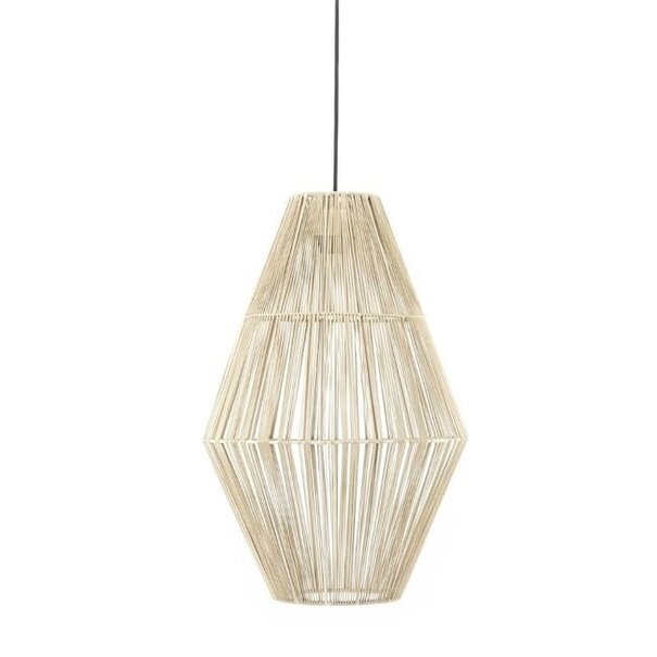 By Boo Landelijke - Ibiza Stijl - Hanglamp - Naturel - 1 Lichts - Aya 2