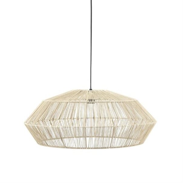 By-Boo Landelijke Ibiza Stijl Hanglamp Aya 1 1-lichts naturel