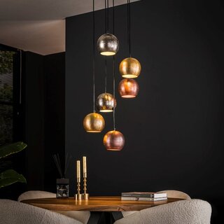 Hanglamp Circo 6-lichts getrapt