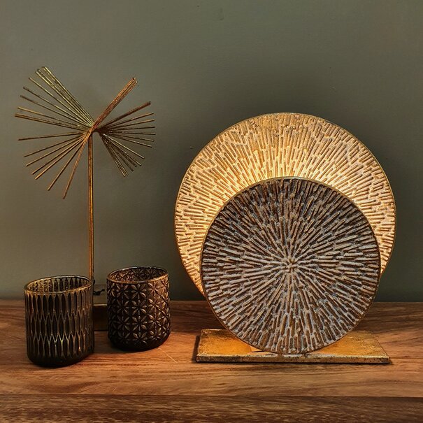 BelaLuz Industriële Moderne tafellamp Altin small 1-lichts goud