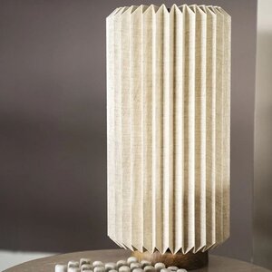 By-Boo Landelijke Design tafellamp Zuki 1-lichts naturel