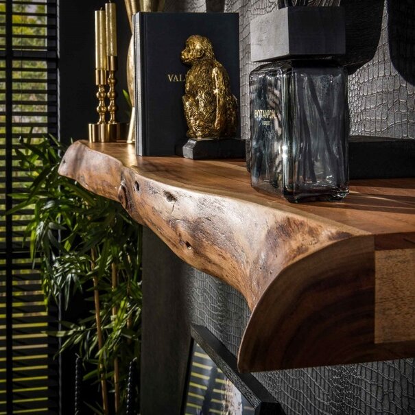 BelaLuz Landelijke Wandplank Gaia 150 cm acaciahout