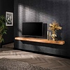 BelaLuz Landelijke Wandplank Gaia 200 cm acaciahout