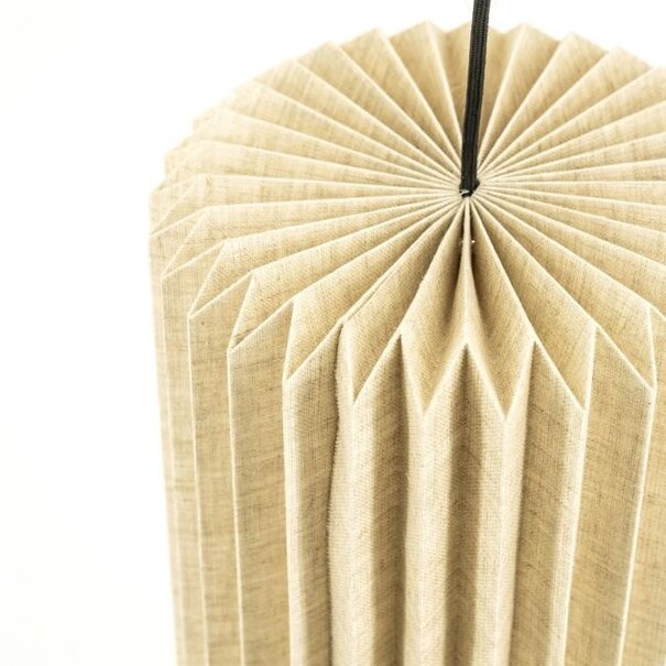 By-Boo Landelijke Japandi hanglamp Zuki 1 1-lichts naturel