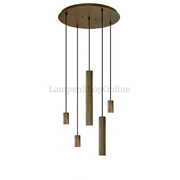 Ztahl Moderne - Design - Hanglamp - Platinum -  5 lichts - Riva