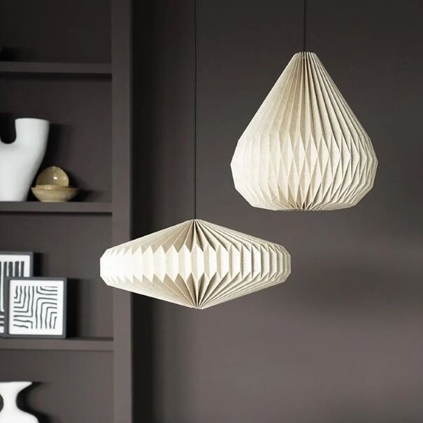 By-Boo Landelijke Japandi hanglamp Zuki 3 1-lichts naturel