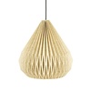 By-Boo Landelijke Japandi hanglamp Zuki 3 1-lichts naturel