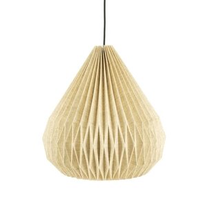 By-Boo Landelijke Japandi hanglamp Zuki 3 1-lichts naturel