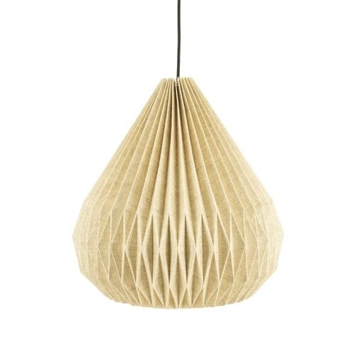 Landelijke Japandi hanglamp Zuki 3 1-lichts naturel
