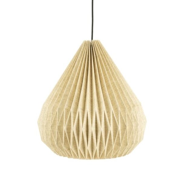 By-Boo Landelijke Japandi hanglamp Zuki 3 1-lichts naturel