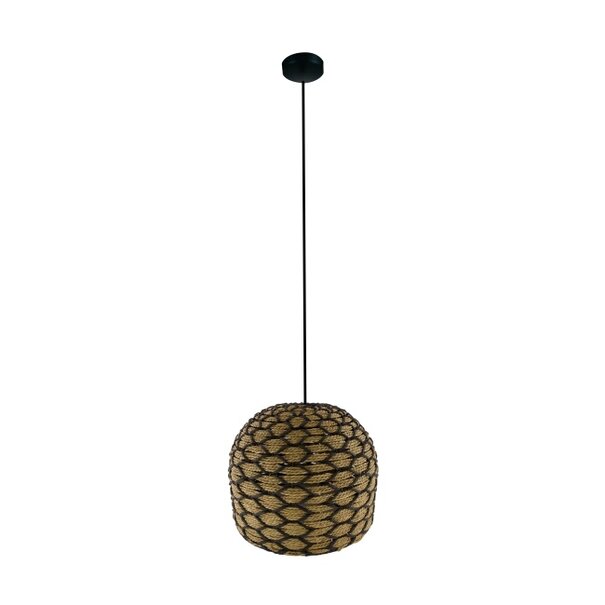 BelaLuz Landelijke - Ibiza Stijl - Hanglamp - Naturel - 46 cm - Lexie