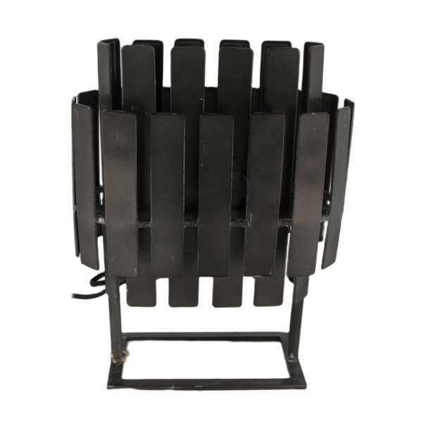 BelaLuz Industriële Vintage tafellamp Prigi 1-lichts zwart