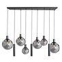 Moderne - Hotel Chique - Hanglamp - 9 lichts - Zwart - Kokers - Bollique