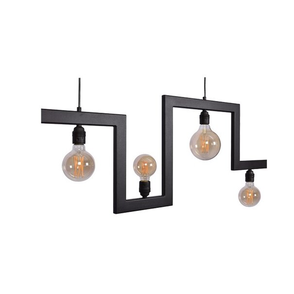 Ztahl Industriële - Design - Hanglamp - 5-lichts - Zwart - Pero