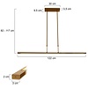 Steinhauer Moderne hanglamp Zelena 122 cm brons