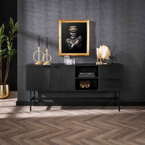 Landelijke Moderne Stripes Dressoir 170 cm mangohout