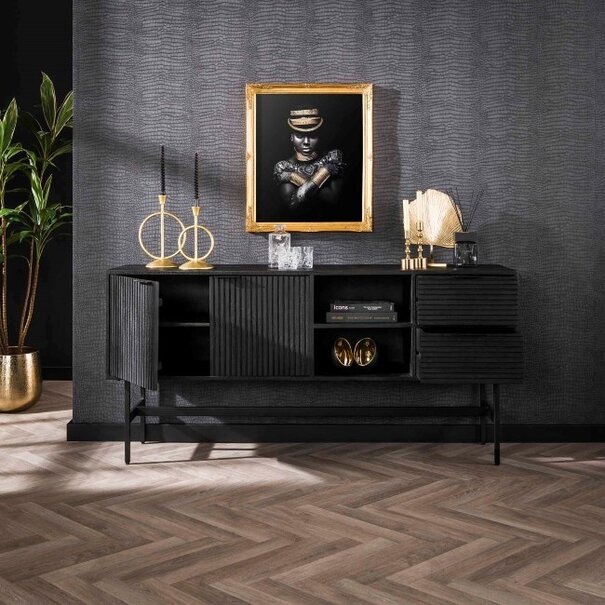BelaLuz Landelijke Moderne Stripes Dressoir 170 cm mangohout
