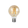 BelaLuz Lichtbron E27 LED 6W Ø7 cm Bol Filament Amber Dimbaar