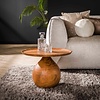BelaLuz Landelijke salontafel Tronco 60 cm massief acaciahout