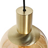 Steinhauer Hotel Chique hanglamp Bollique 9-lichts Kokers goud met amber glas