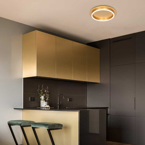 Moderne Design plafondlamp Ringlux Ø32 cm goud