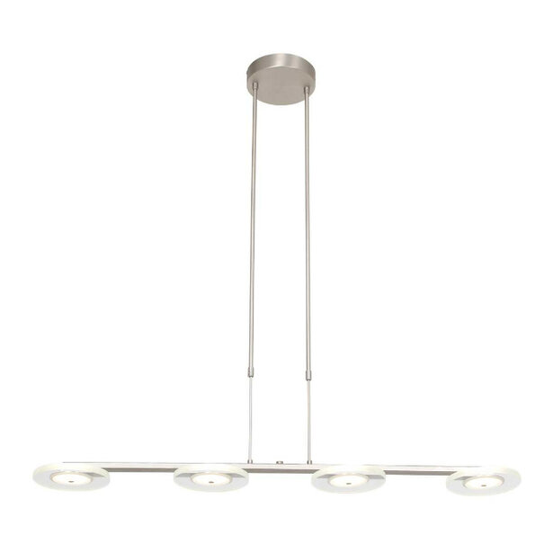 Steinhauer Moderne Industriële Hanglamp Turound staal met helder glas