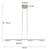 Steinhauer Moderne Industriële Hanglamp Turound staal met helder glas